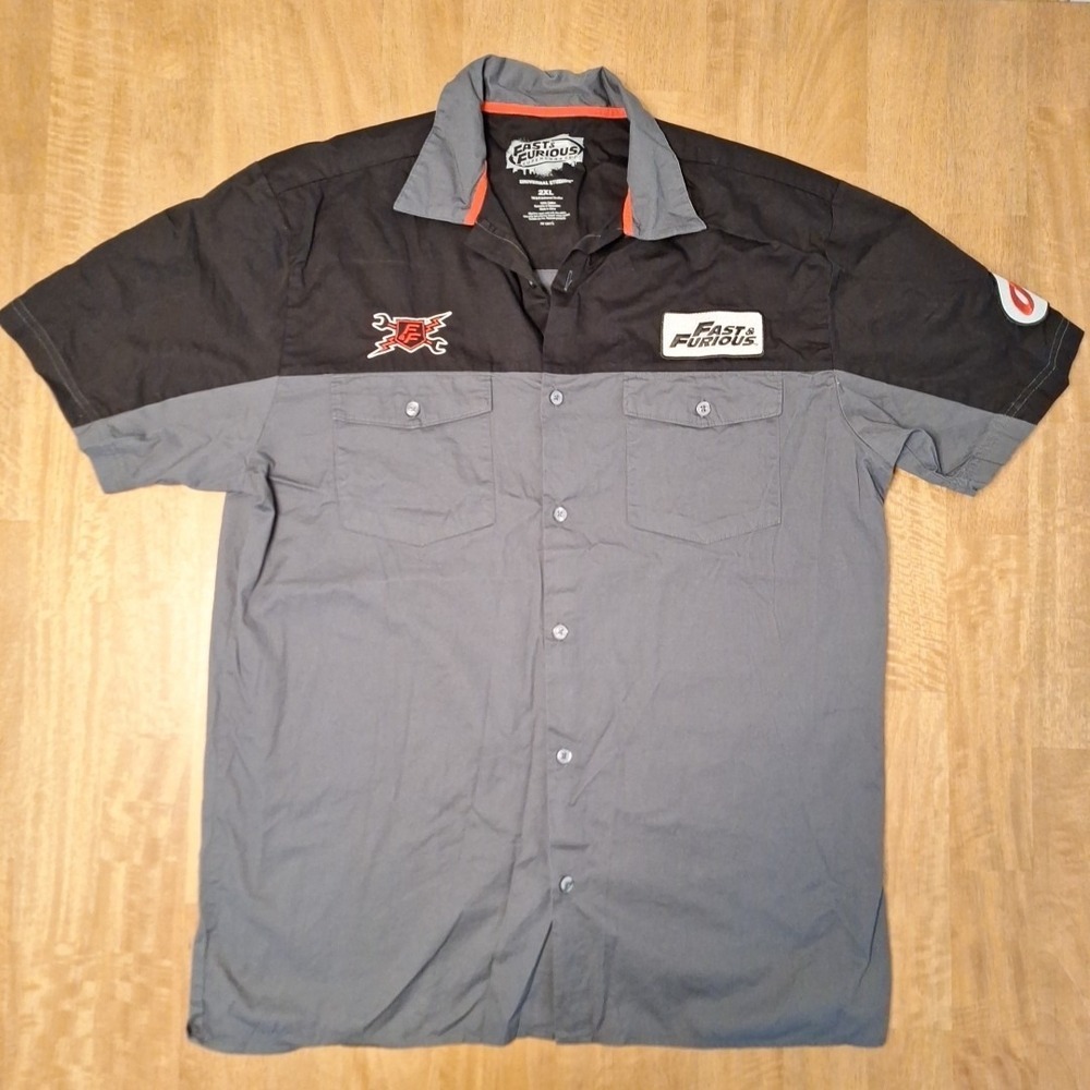 Fast & Furious 2XL Supercharged Shirt MensGray Black Toretto Street Racing Y2K